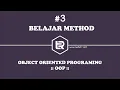 Belajar METHOD Pada Pemrograman Java Berorientasi Objek Part