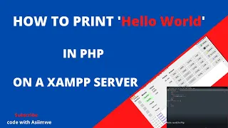 PHP Hello World in Xampp Server tutorial