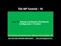 TSA Tutorial Part 10 - How To Backup and Restore TSA Domain Configuration Creation