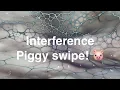 A swipe with just a few Interference pigments