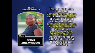 Gemma Emelyn Isidore Short Obituary