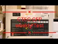 How to preform the weekly fire alarm test on a CTEC CFP conventional panel