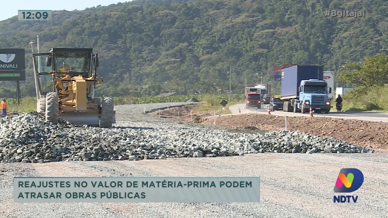 Reajustes no valor de matéria-prima podem atrasar obras públicas como a duplicação da BR 470