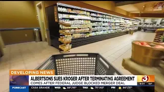 Albertsons Kroger grocery merger terminated
