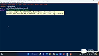 Python Program 1 To display the current date and time