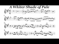 Download Lagu A Whiter Shade of Pale Alto Sax Sheet Music Backing Track Play Along Partitura