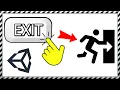How to EXIT GAME with BUTTON in Unity