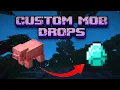 How To Make Mobs Drop Custom Items In Bedrock Minecraft Command Tutorial
