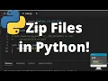 How to Zip a File and Extract from a Zip File in Python - Python ZipFile Module