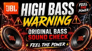 Subwoofer Max Pressure Bass Test | Ultra-Deep Bass Test | JBL Sound Check 2K26