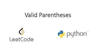Leetcode - Valid Parentheses Python Revisited