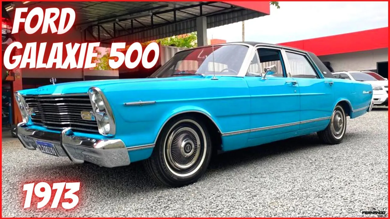 FORD GALAXIE 500 MOTOR V8 ANO 1973 "GALAXIE RESTAURADO PLACA PRETA" ESPETÁCULO DE CARRO