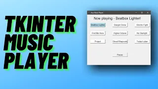Music Player V2 Using Tkinter GUI