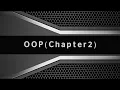 OOP Chapter 2 p2 Constructor types