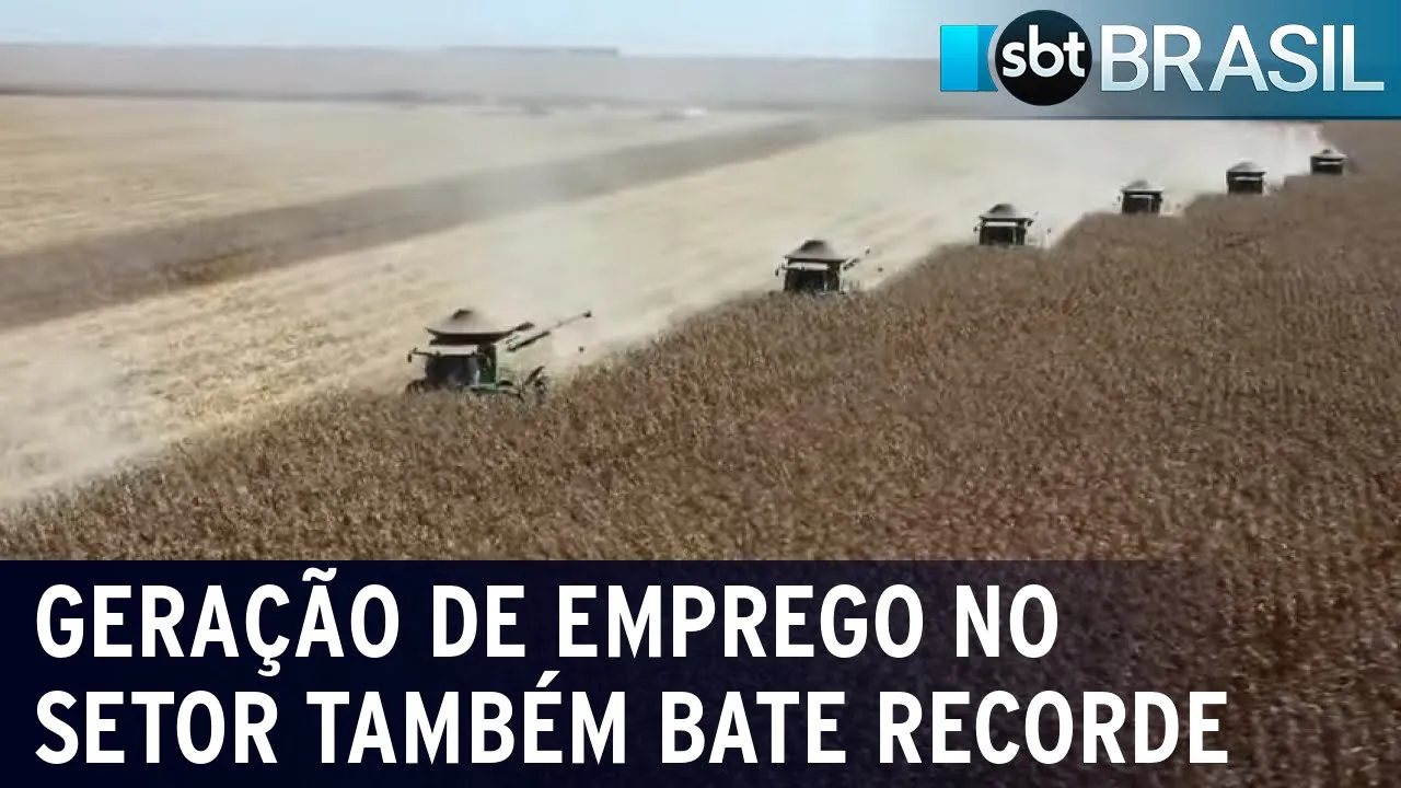 Exportações de produtos ligados a agropecuária batem recorde no Brasil | SBT Brasil (26/08/23)