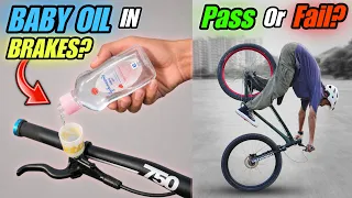 BABY OIL DALA BRAKES ME 😱 Ab Cycle Rukegi Ya Nahi?!