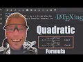 HOW to LaTeX the Quadratic Formula in a Google Colab MarkDown text cell