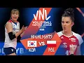 KOR vs. POL - Highlights Week 2 | Women's VNL 2021