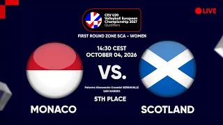 LIVE | MONACO vs. SCOTLAND | CEV U20 EuroVolley 2027 Women | Qualifiers | 5TH PLACE