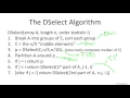 8 4 Deterministic Selection Analysis I Advanced Optional 22 min