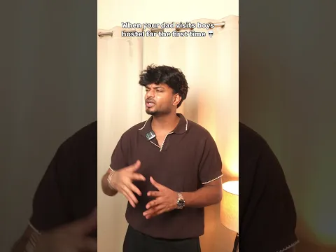 When your dad visits boys hostel for the first time 💀 #comedy #shorts