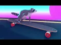 Tanuki Sunset - A Synthwave Raccoon Downhill Longboard-Skating Game