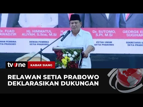 Relawan Setia Prabowo Deklarasikan Dukungan Prabowo Subianto di Pilpres 2024