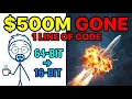 How 1 Line of Code Destroyed a 500 000 000 Rocket
