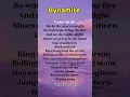 Download Lagu Dynamite || BTS || lyrics || #songlyrics #dynamite #ytshorts #trending #bts