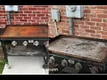 Cleaning a rusted flat top grill