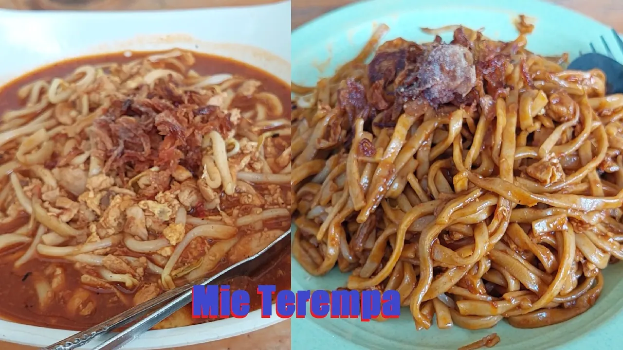 RM Mie Tarempa. Wet and Dry Version of a Popular Riau Island Noodle dish