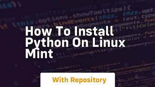 how to install python on linux mint