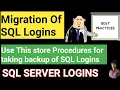 SQL Login Transfer from legacy to target database server How to transfer SQL login TechandArt