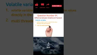 91 Difference between Volatile and Transient Variable in Java