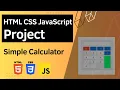 HTML CSS JavaScript Project - Basic Calculator