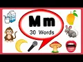 Letter M words for kids M letter start with letter for words