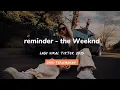 Lagu the Weeknd - reminder (lirik dan terjemahan) Got a sweet asian chick she go low mane. HD sound