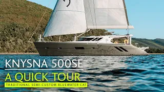 Knysna 500SE – a quick look aboard this popular, comfortable, distance voyager from South Africa