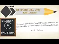 ISI Math MTA 2020 Solutions Question 4 Differential Equation Initial Value Problem Uniqueness