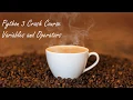 Python3 Crash Course Variables and Operators