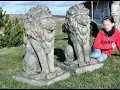 Transform Your Garden with Stunning Stone lion statue set