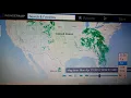 Wunderground weather map has unusual flashes of white circles