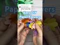 Easy Paper Flower Tutorial for Kids DIY Mother s Day Craft Using Paper Glue and Gel Pens