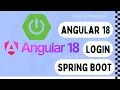 Angular 18 Login with Spring Boot 3 Step By Step
