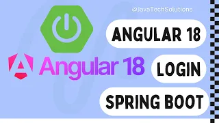 Angular 18 Login with Spring Boot 3 Step By Step