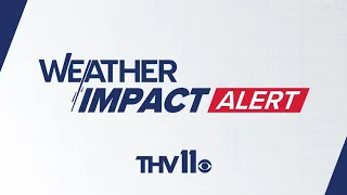Tornado warning coverage w THV11 s Tom Brannon and Nathan Scott March 14 2025