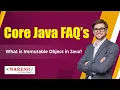 What is Immutable Object in Java Core Java Interview Questions Naresh IT