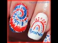 Tie Dye Nails for 4th of July NailArtTutorial using Maniology MXM178 M503