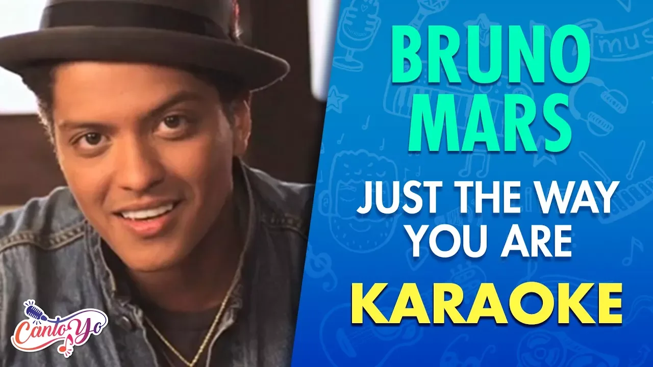 Bruno Mars - Just The Way You Are (Karaoke) | CantoYo