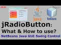 jRadioButton What How to Use Netbeans Java GUI Control - Basics ARBX CodeX